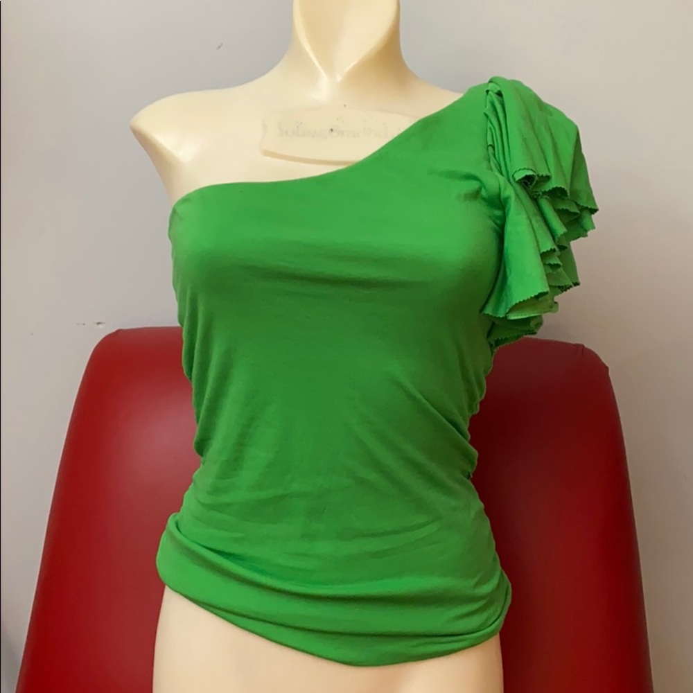 RALPH LAUREN one shoulder blouse